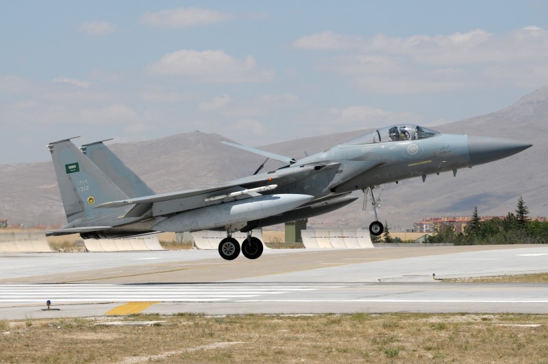 Photo 39.jpg - A Saudi F-15C shortly before landing in Konya